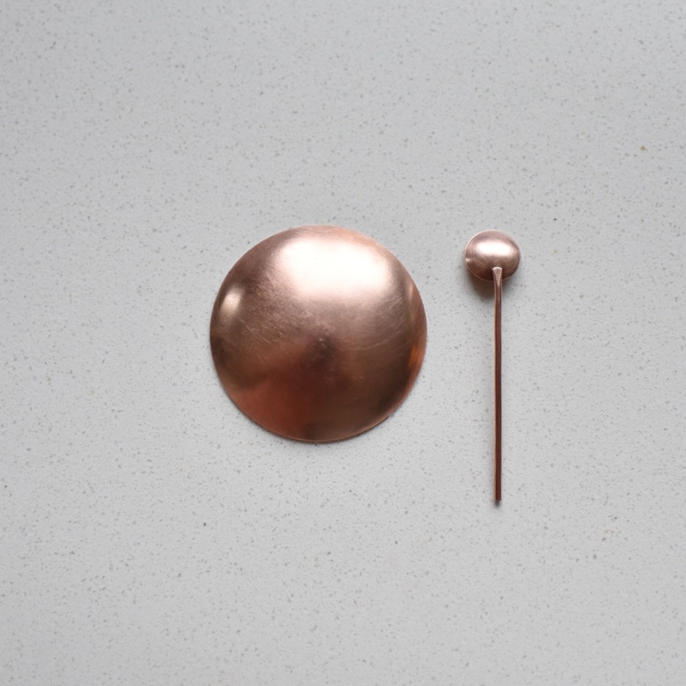 Mini Copper Salt Cellar + Spoon - Picture 4 of 5